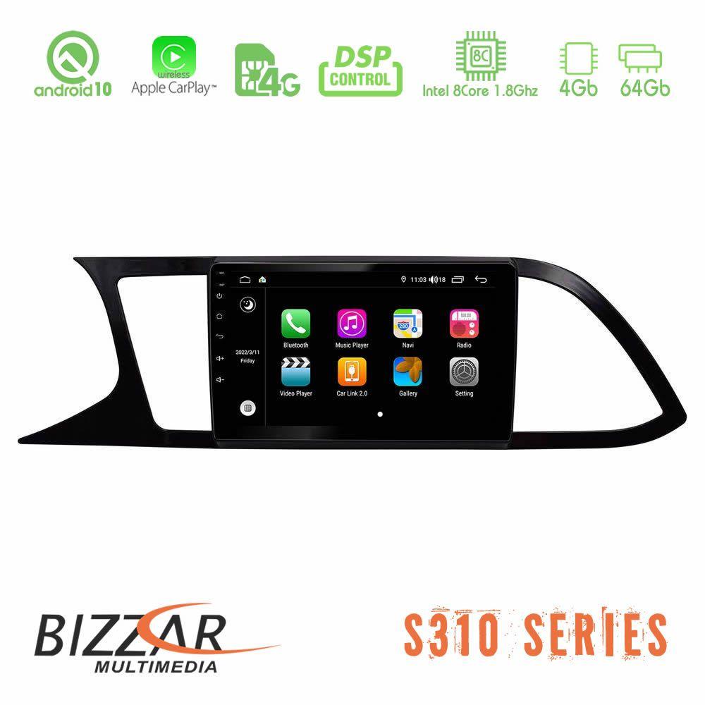 bizzar_g5306 Bizzar S310 Seat Leon 2013 – 2019 Car Pad 9" Android 10 Multimedia Station - Image 1
