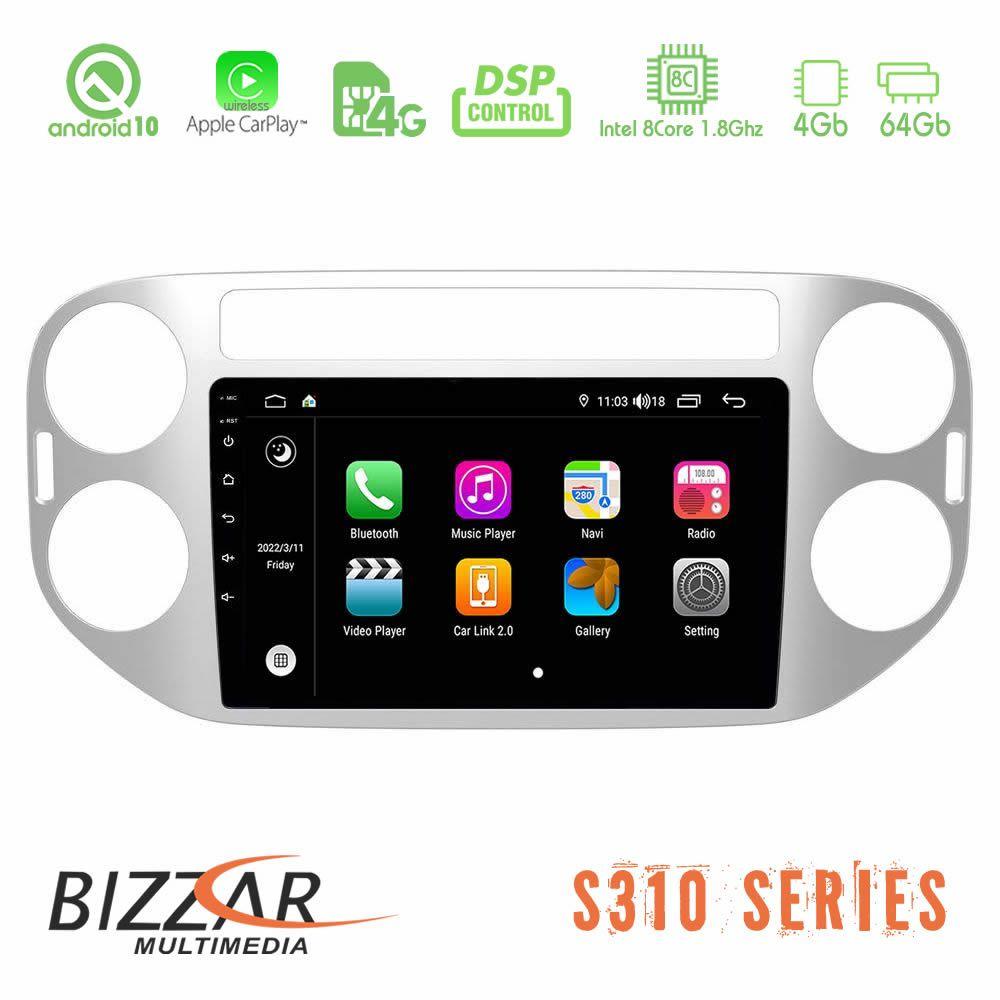 bizzar_g5489 Bizzar S310 VW Tiguan Car Pad 9" Android 10 Multimedia Station - Image 1