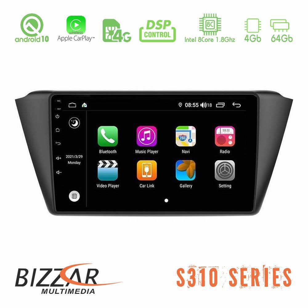 bizzar_g5516 Bizzar S310 Skoda Fabia 2015-2021 Car Pad 9" Android 10 Multimedia Station - Image 1