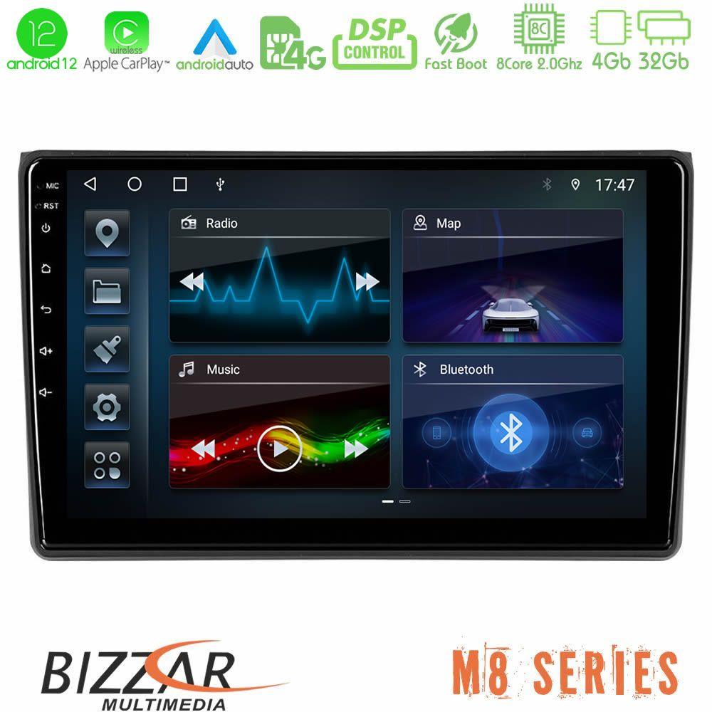 bizzar_m8_au0827 Bizzar M8 Series Audi A4 B7 8core Android12 4+32GB Navigation Multimedia Tablet 9" - Image 1
