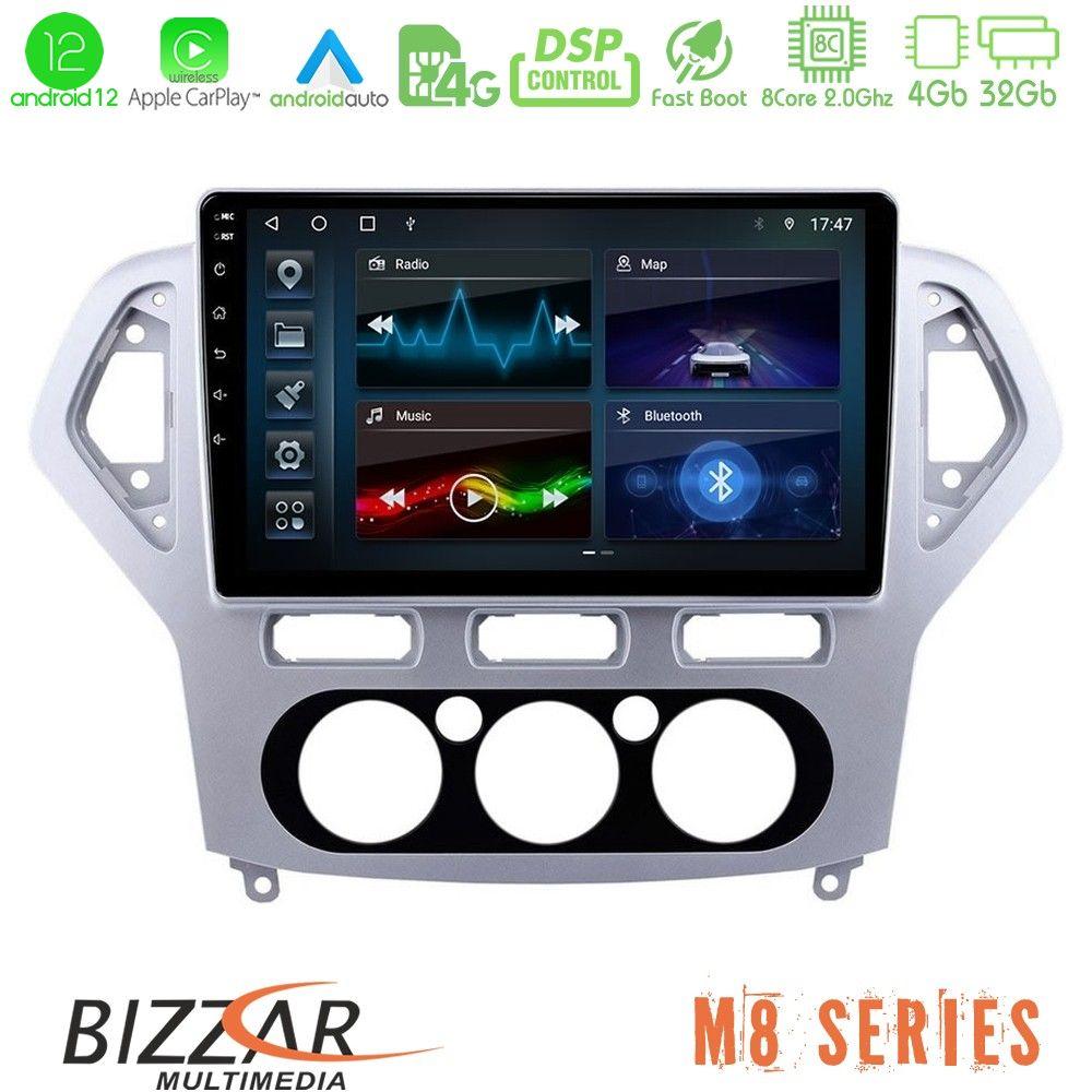 bizzar_m8_fd0919 Bizzar M8 Series Ford Mondeo 2007-2010 Manual A/C 8core Android12 4+32GB Navigation Multimedia Tablet 10" - Image 1