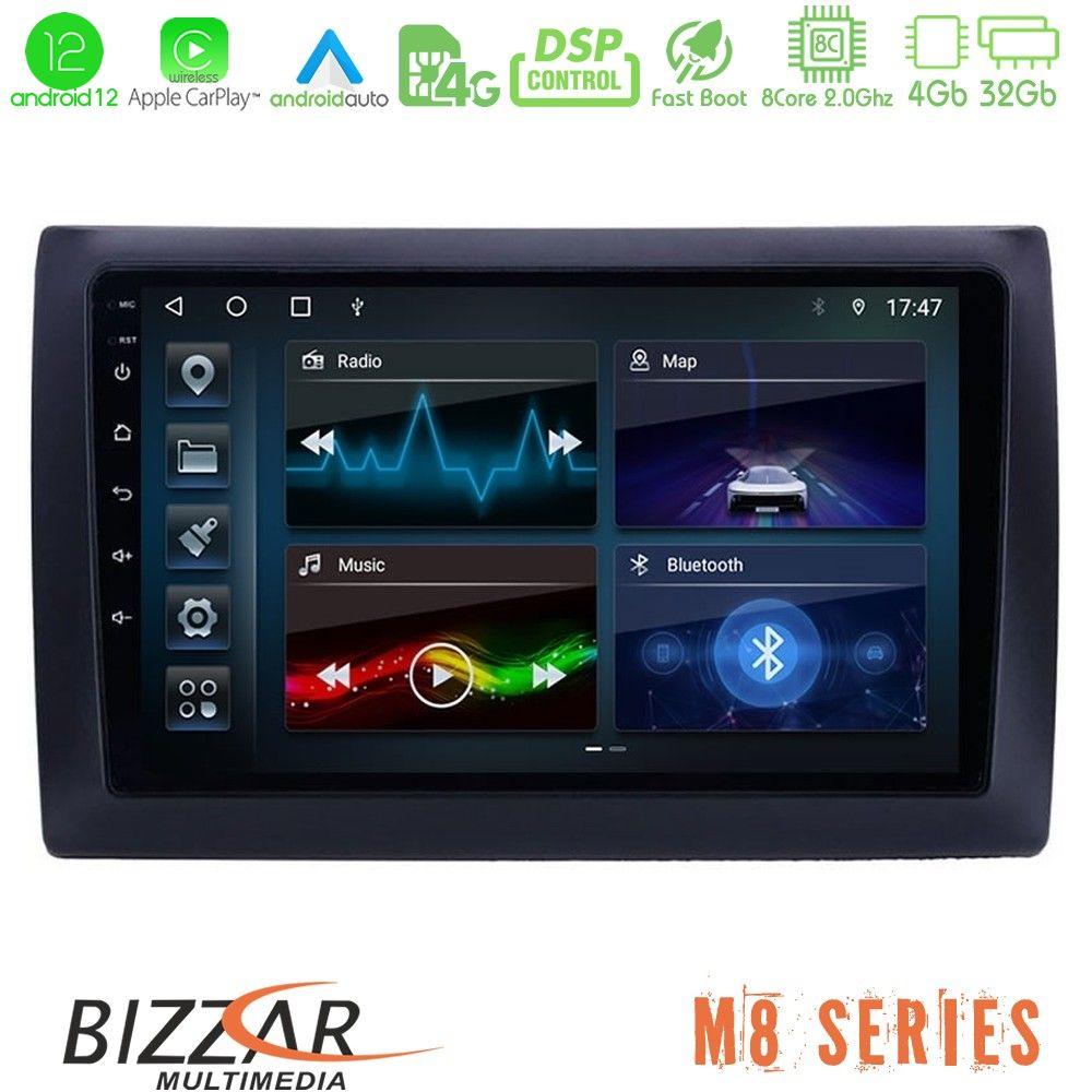 bizzar_m8_ft037n Bizzar M8 Series Fiat Stilo 8core Android12 4+32GB Navigation Multimedia Tablet 9" - Image 1