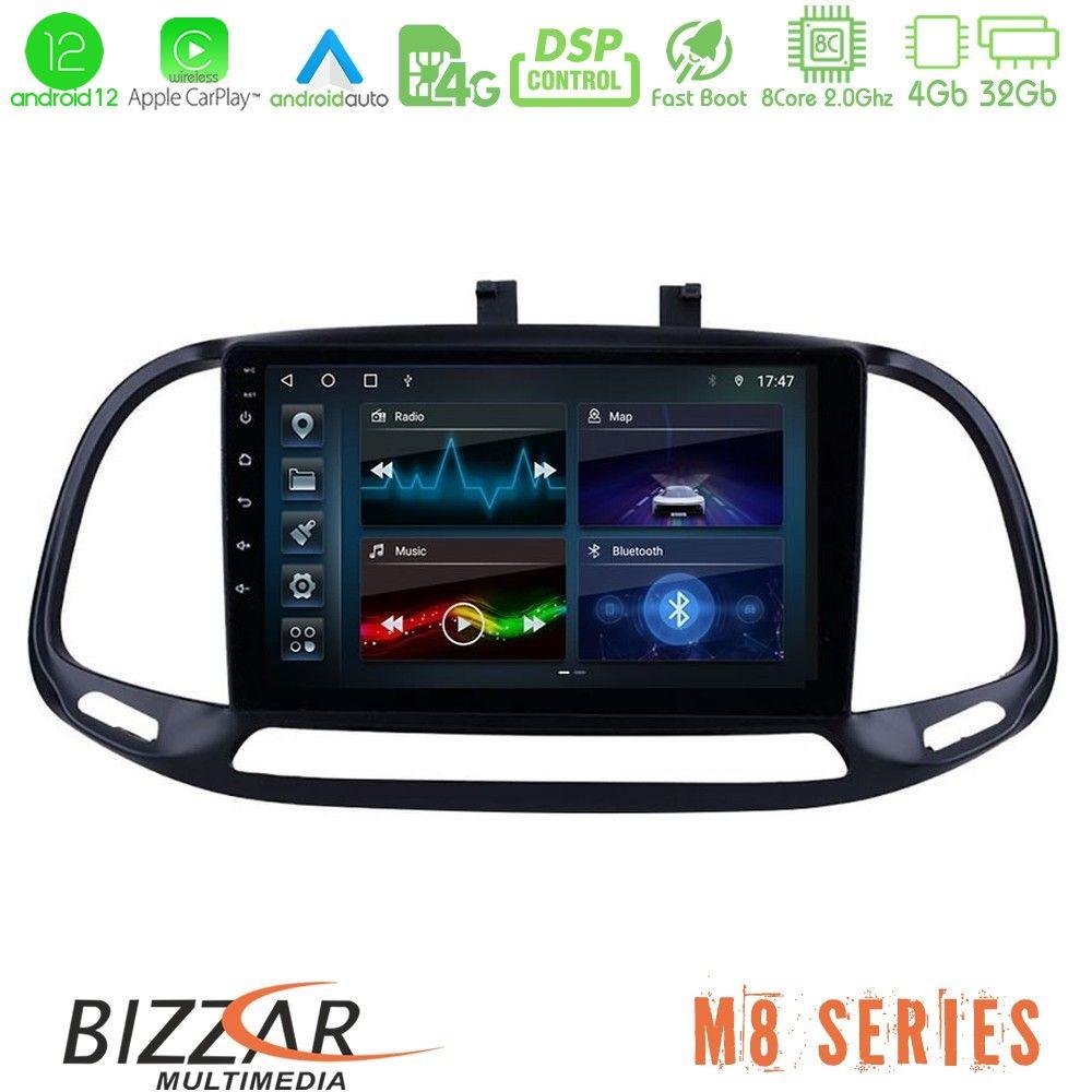 bizzar_m8_ft0909 Bizzar M8 Series Fiat Doblo 2015-2022 8core Android12 4+32GB Navigation Multimedia Tablet 9" - Image 1