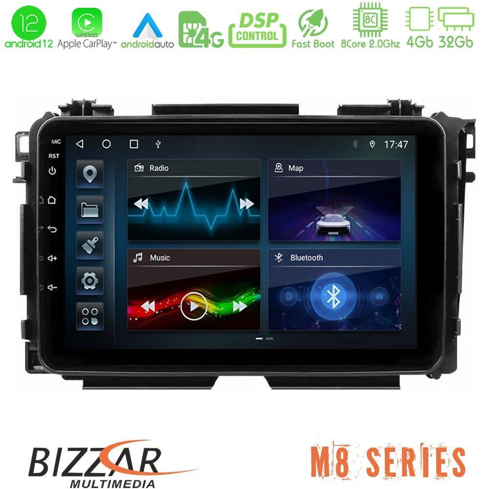 bizzar_m8_hd0285 Bizzar M8 Series Honda HR-V 8core Android12 4+32GB Navigation Multimedia Tablet 9" - Image 1