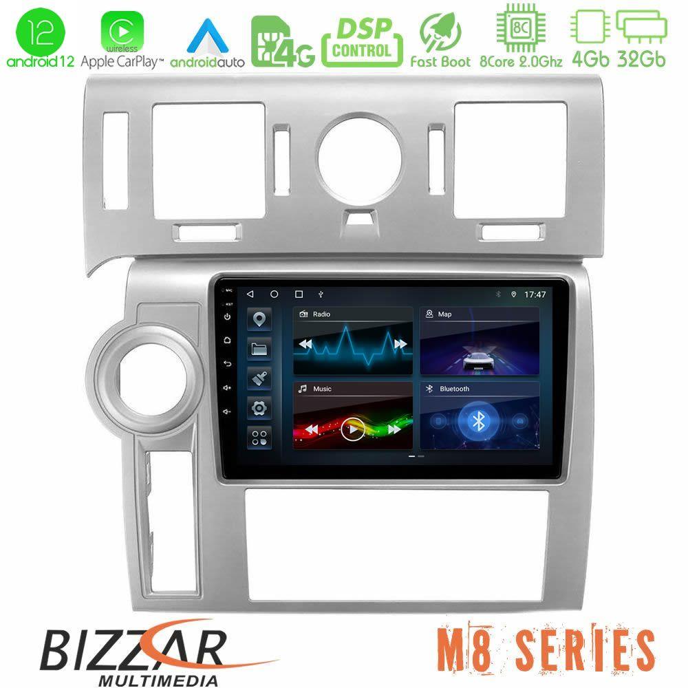 bizzar_m8_hu002n Bizzar M8 Series Hummer H2 2008-2009 8core Android12 4+32GB Navigation Multimedia Tablet 9" - Image 1