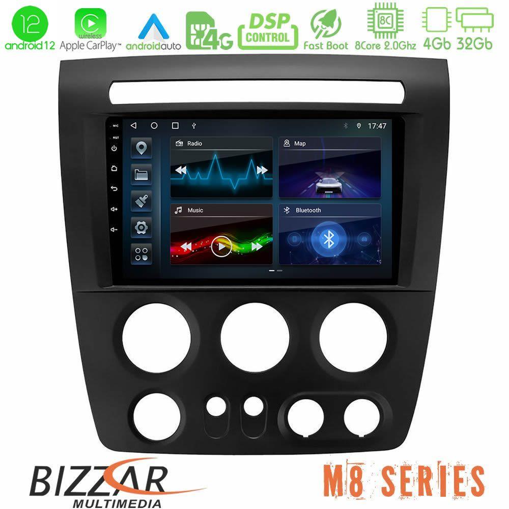 bizzar_m8_hu003n Bizzar M8 Series Hummer H3 2005-2009 8core Android12 4+32GB Navigation Multimedia Tablet 9" - Image 1
