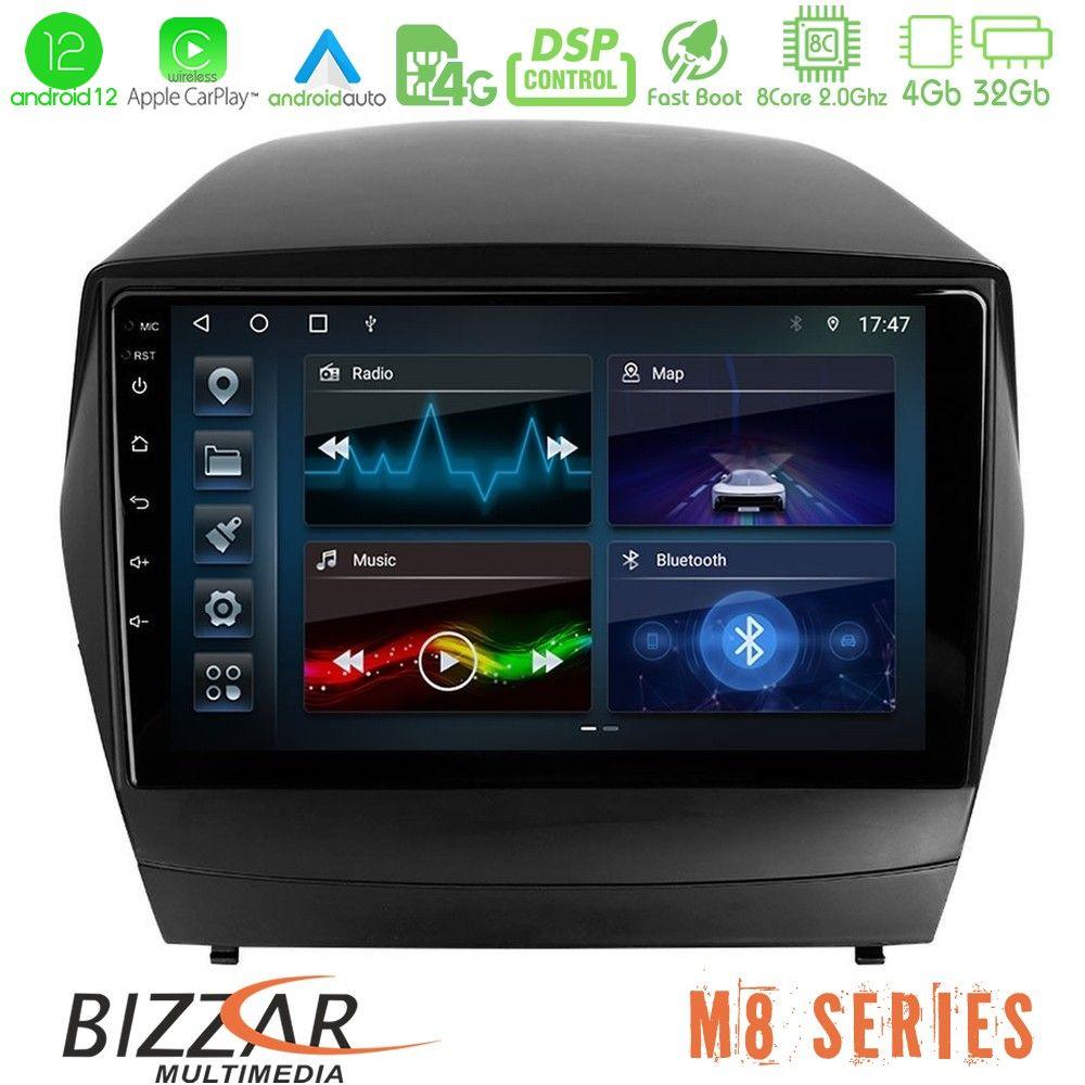 bizzar_m8_hy0029 Bizzar M8 Series Hyundai IX35 Auto A/C 8core Android12 4+32GB Navigation Multimedia Tablet 9" - Image 1