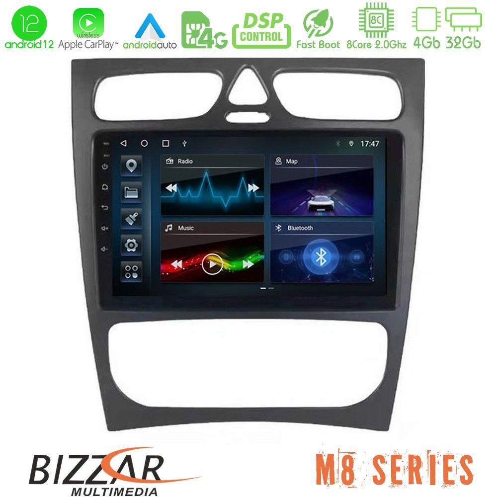 bizzar_m8_mb0925 Bizzar M8 Series Mercedes C Class (W203) 8core Android12 4+32GB Navigation Multimedia Tablet 9" - Image 1