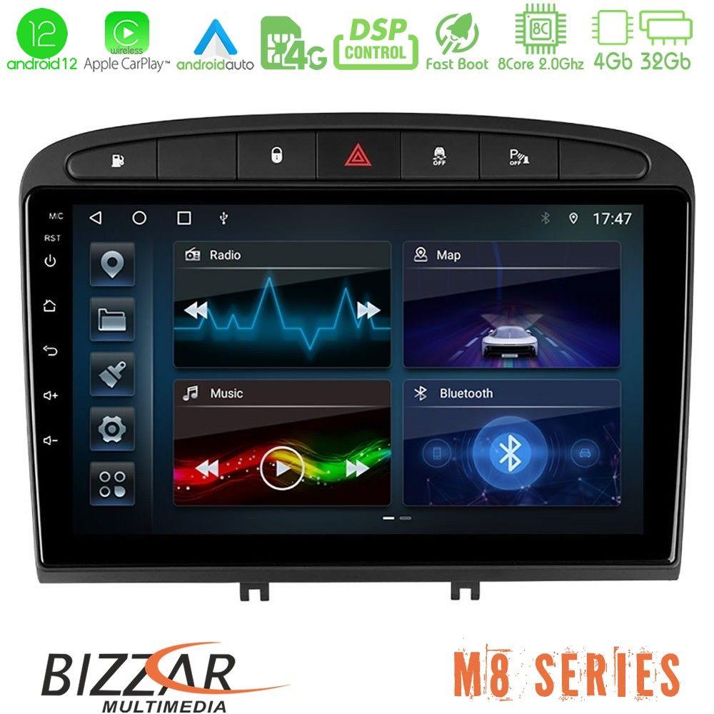 bizzar_m8_pg705b Bizzar M8 Series Peugeot 308/RCZ 8core Android12 4+32GB Navigation Multimedia Tablet 9" - Image 1