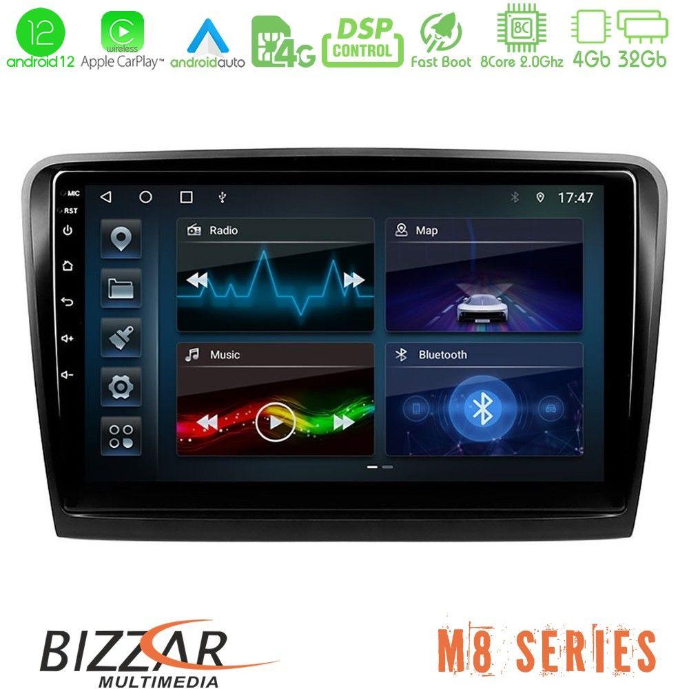 bizzar_m8_sk0817 Bizzar M8 Series Skoda Superb 2008-2015 8core Android12 4+32GB Navigation Multimedia Tablet 9" - Image 1