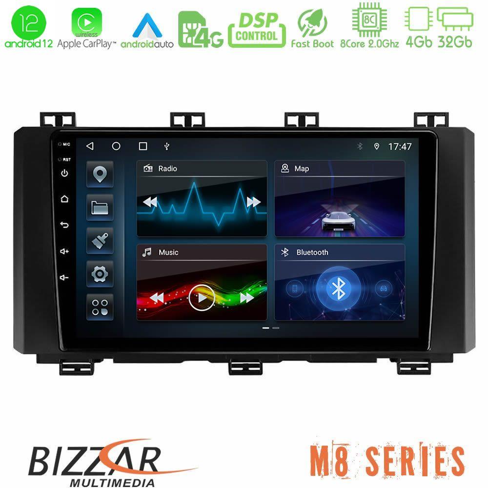 bizzar_m8_st015n Bizzar M8 Series Seat Ateca 2017-2021 8core Android12 4+32GB Navigation Multimedia Tablet 9" - Image 1