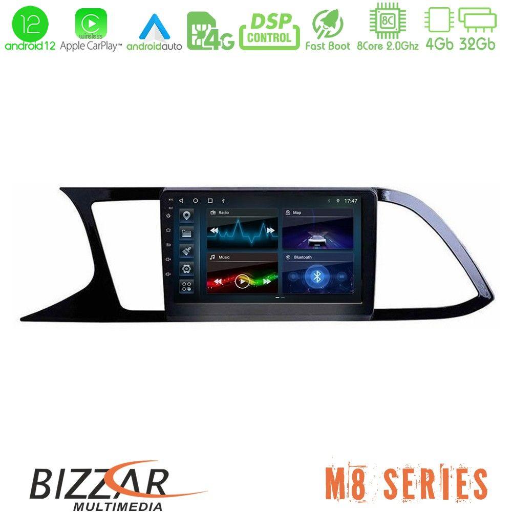bizzar_m8_st0790 Bizzar M8 Series Seat Leon 2013 – 2019 8core Android12 4+32GB Navigation Multimedia Tablet 9" - Image 1