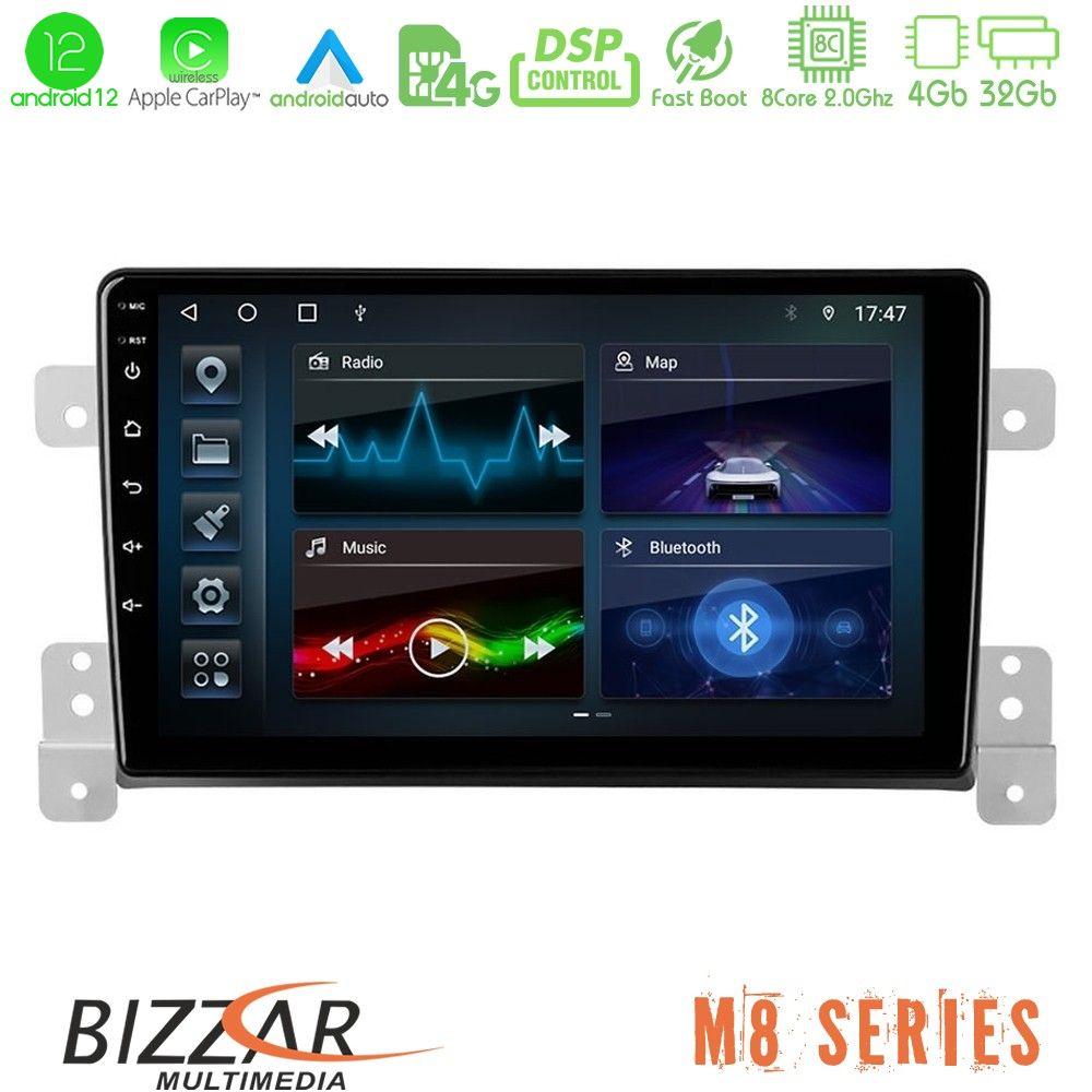 bizzar_m8_sz0630 Bizzar M8 Series Suzuki Grand Vitara 8core Android12 4+32GB Navigation Multimedia Tablet 9" - Image 1
