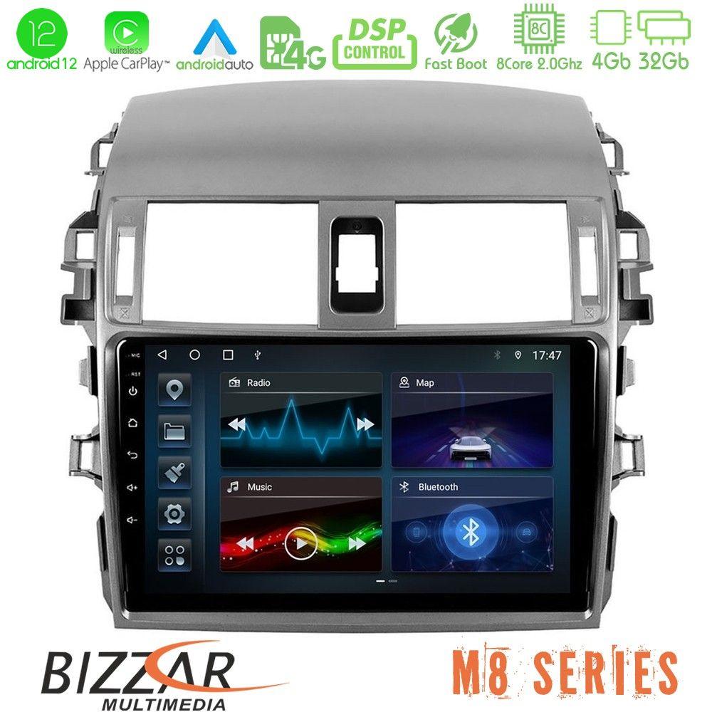bizzar_m8_ty0144 Bizzar M8 Series Toyota Corolla 2008-2010 8core Android12 4+32GB Navigation Multimedia Tablet 9" - Image 1