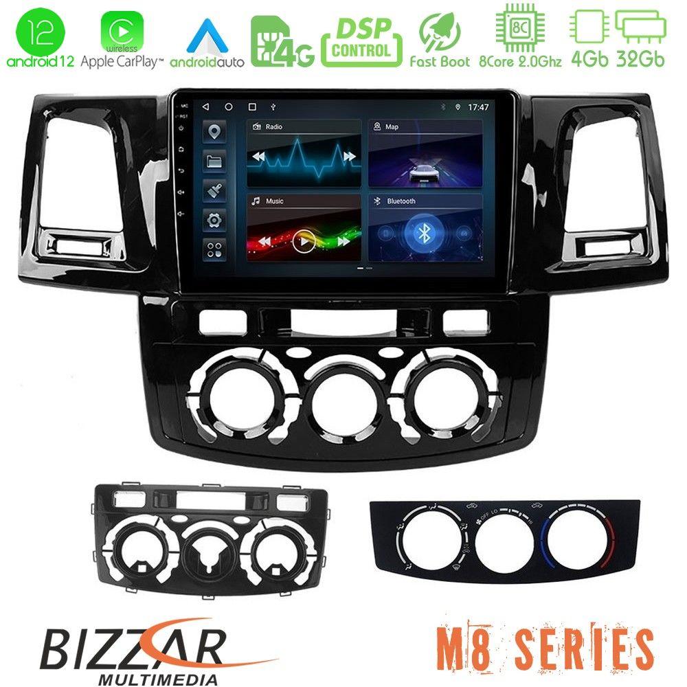 bizzar_m8_ty0571 Bizzar M8 Series Toyota Hilux 2007-2011 8core Android12 4+32GB Navigation Multimedia Tablet 9" - Image 1