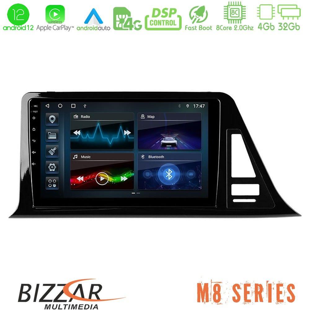 bizzar_m8_ty972 Bizzar M8 Series Toyota CH-R 8core Android12 4+32GB Navigation Multimedia Tablet 9" - Image 1