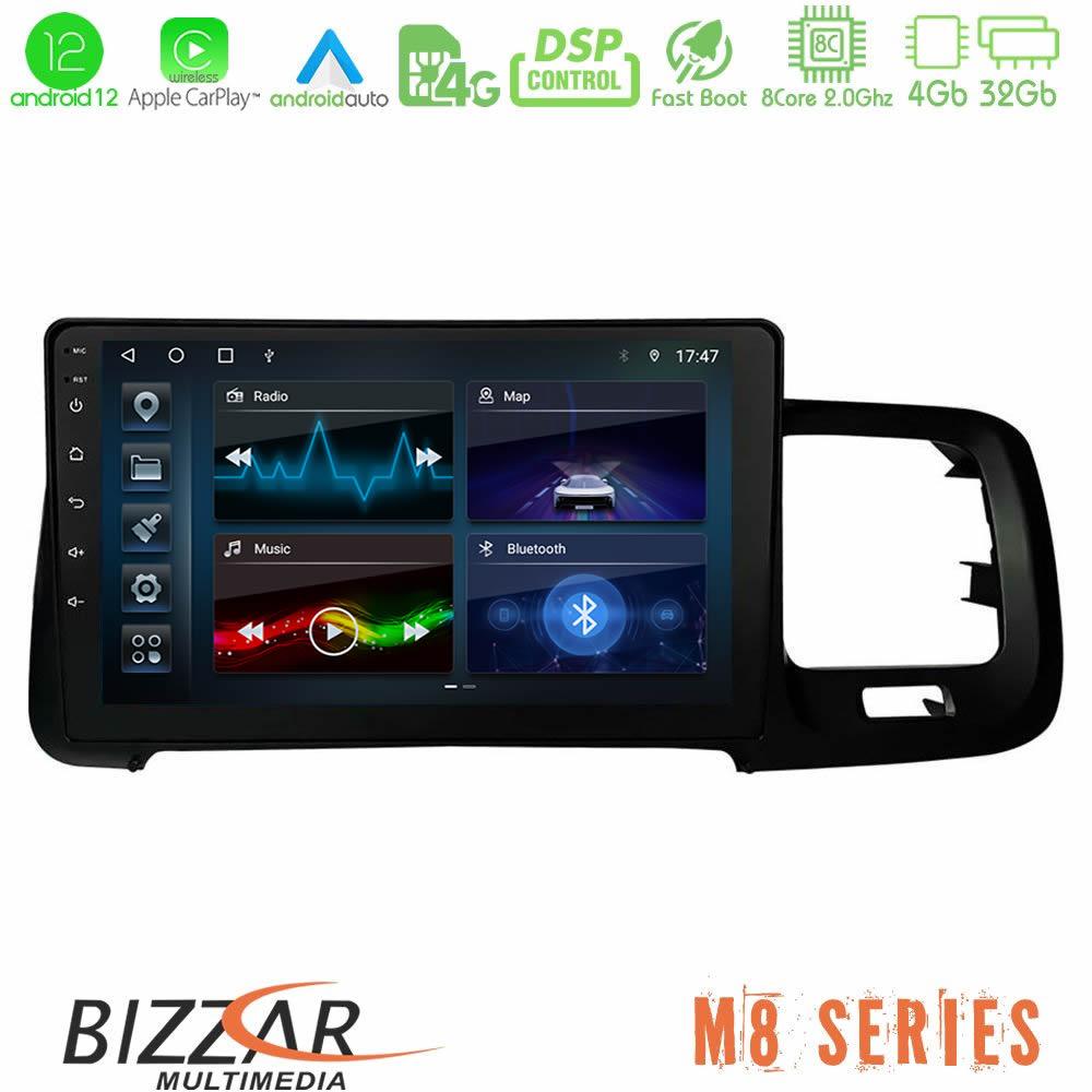 bizzar_m8_vl0467 Bizzar M8 Series Volvo S60 2010-2018 8core Android12 4+32GB Navigation Multimedia Tablet 9" - Image 1