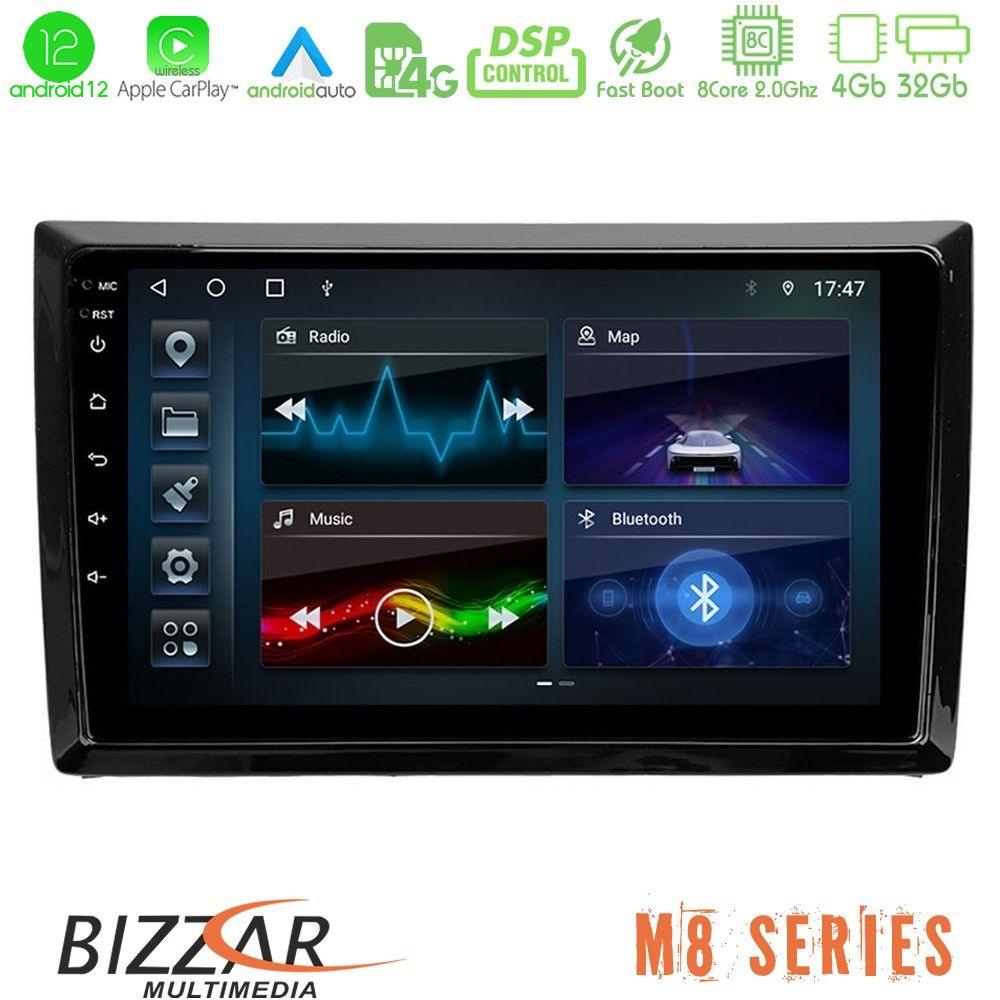 bizzar_m8_vw886 Bizzar M8 Series VW Beetle 8core Android12 4+32GB Navigation Multimedia Tablet 9" - Image 1