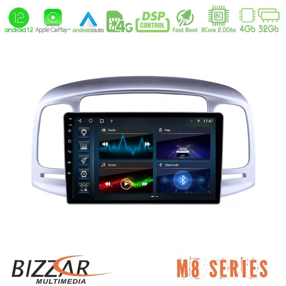 bizzar_u_m8_hy0711 Bizzar M8 Series Hyundai Accent 2006-2011 8core Android12 4+32GB Navigation Multimedia Tablet 9" - Image 1